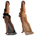 C6903 cross-border   fashion women's solid color irregular strap maxi dress