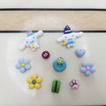 Diy accessories sweating dog cinnamon dog clog shoe flower ornaments shoe buckle cute cartoon detachable shoe flower buckle wholesale