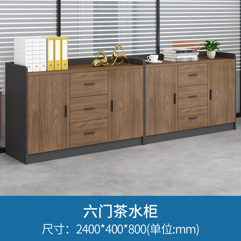 Office file cabinet wooden low cabinet floor cabinet storage cabinet partition cabinet with lock information cabinet printer storage cabinet