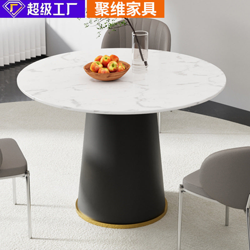 Manufacturer wholesale simple round casual scandinavian round table living room negotiation hotel office b&b popular dining table
