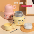 New arrivalcute panda peripheral stew beaker student office worker portable stew kettle good-looking gift cup with spoon