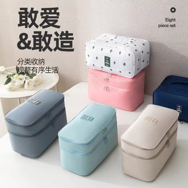 Travel underwear storage bag Portable multi-functional finishing bag Travel underwear bra sub-packaging storage bag Waterproof