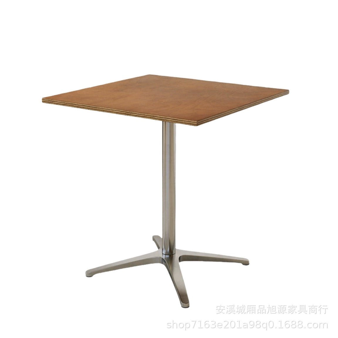 Cafe dining table and chair combination dessert milk tea shop Internet celebrity antique simple solid wood ocean board commercial small square table