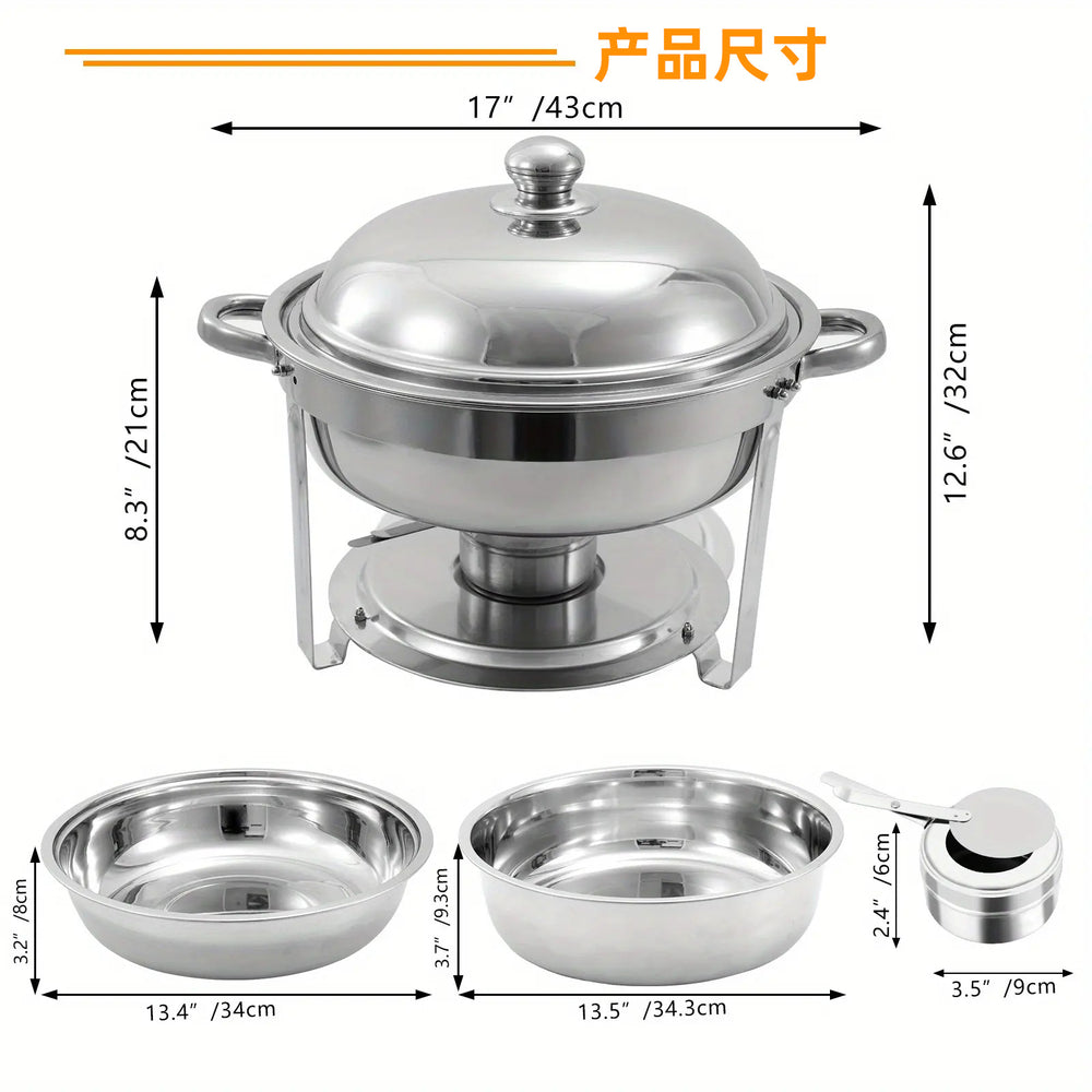 Amazon stainless steel round dining stove detachable foldable alcohol stove buffet stove hotel restaurant buffet stove