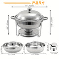 Amazon stainless steel round dining stove detachable foldable alcohol stove buffet stove hotel restaurant buffet stove