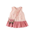 new girls' summer dress - stylish and sweet polka dot watermelon sleeveless a-line princess sundress