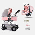 Rich silver tube rubber wheel [lotus pink] cart + basket