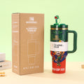 new arrival football series ice cup stanley portable straw cup large capacity 304 stainless steel thermos cup