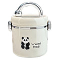 Insulated lunch box 304 stainless steel office workers can be heated in microwave lunch box students kids meal hot pot bowl