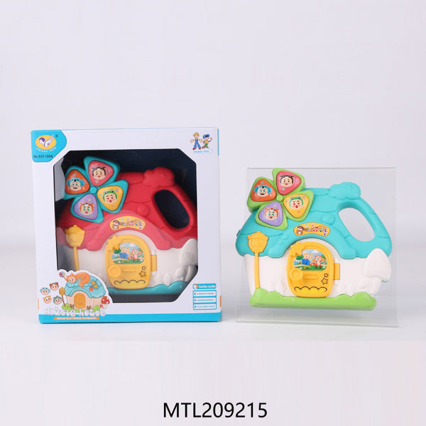 Cross-border export children's cartoon fun house electronic organ puzzle early education baby music multi-functional toy house