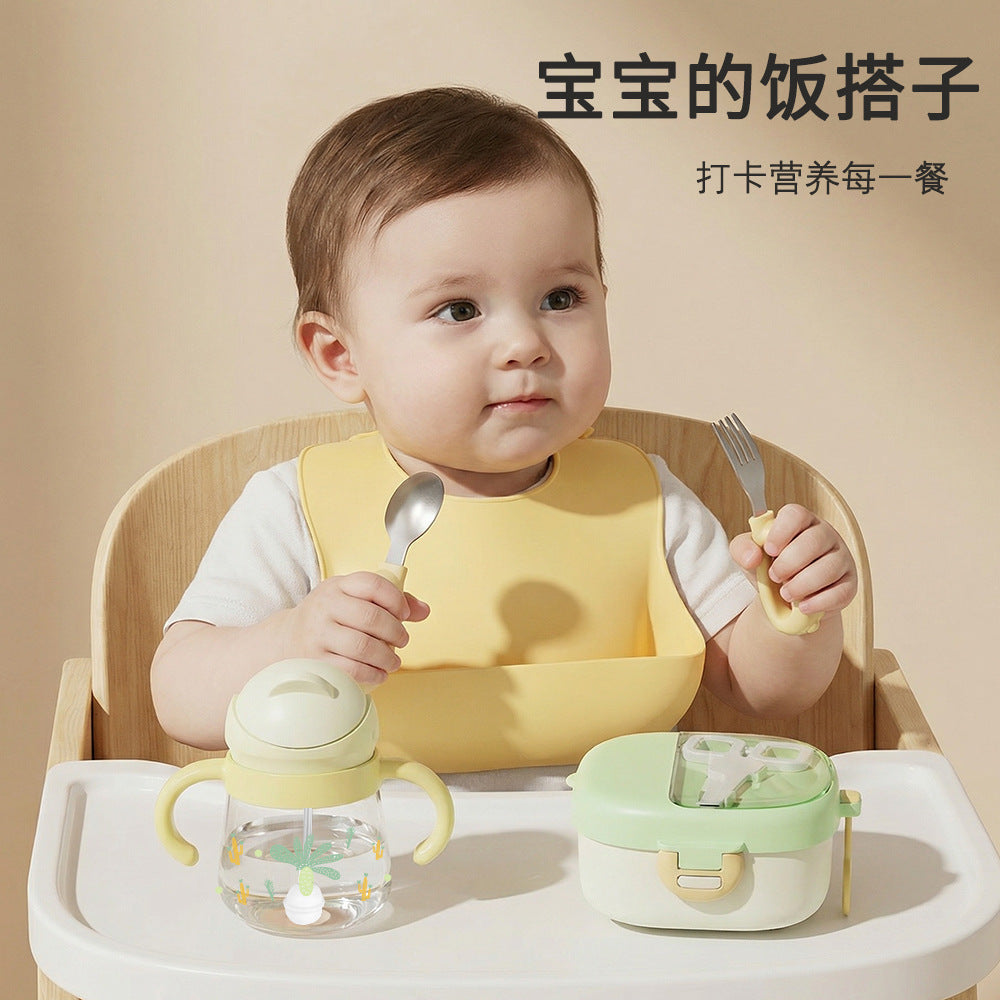 Newborn baby first birthday practical gift set - baby feeding utensil gift box set - baby utensil souvenir gift set