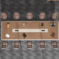 Saint li painted conference table long table high-end large conference room bench meeting and negotiation table and chair combination