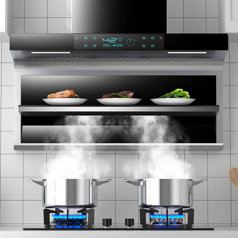 Wholesale royalstar high suction range hood for home warm dish insulation top side double suction small kitchen range hood
