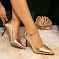Women's fashion pointed-toe gold stiletto heels - trendy & minimalist ladies' shoes from huizhou, aliexpress cross-border e-commerce