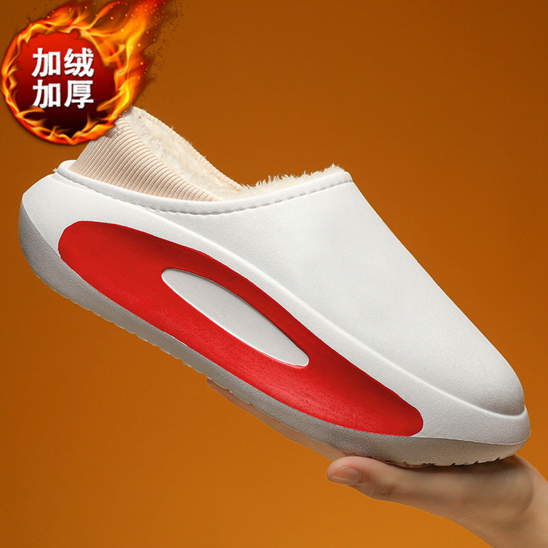 Winter new children's EVA cotton shoes parent-child velvet thickened couple cotton drag home leisure men's and women's cotton shoes wholesale