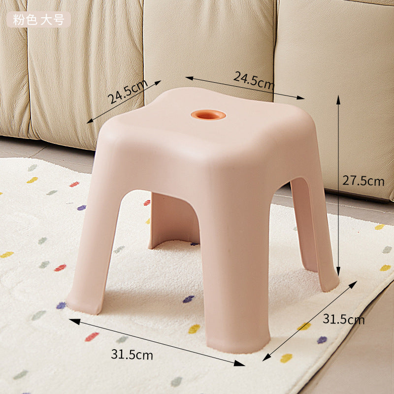 Plastic stool kids washbasin step stool for homethickened small stool adult non-slip stool shoe changing stool low stool