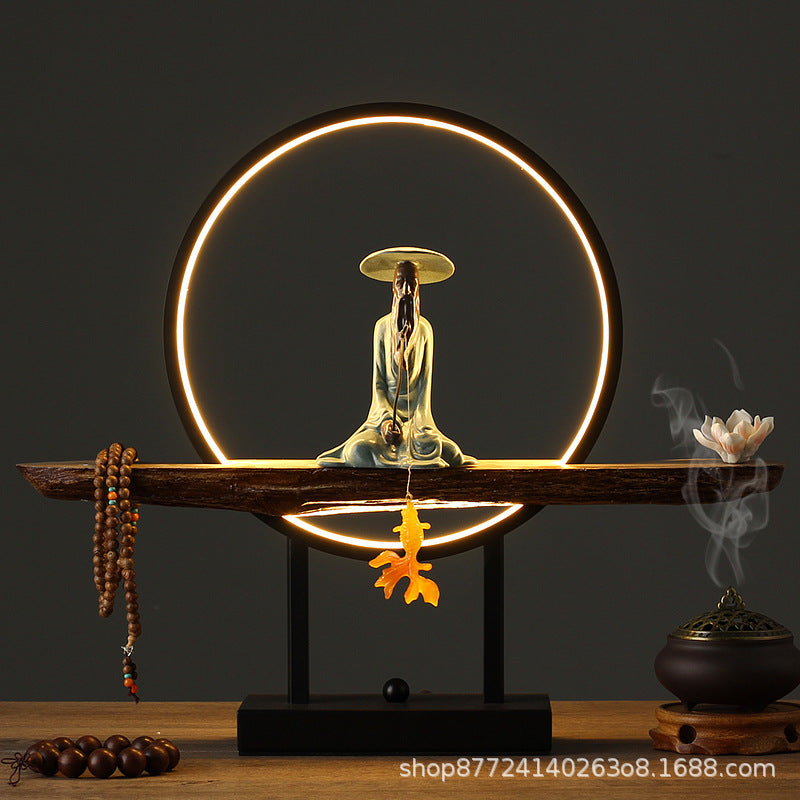 Sun wukong table lamp bedroom bedside creative stylish jiang ziya art living room tea table town entrance decoration remote control