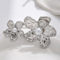Wholesale petal rings: cross-border, niche design, floral finger rings - unique, statement, irregular pleated women's rings