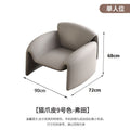 Hotel booth vip lounge sales office sofa leather sofa chair leather art combination genuine leather light luxury full genuine leather