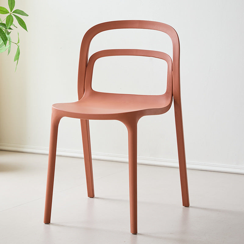 Plastic dining chair for home backrest chair smith casual chair cafe hotel negotiation chair high back dining table