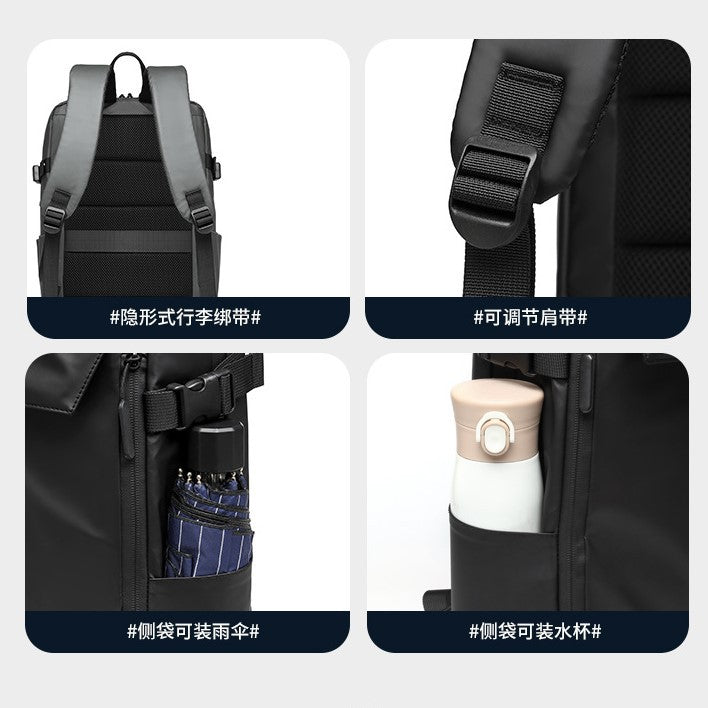 Cross-border men's business backpack, high-end sense, large-capacity fashion travel backpack, waterproof computer bag, backpack, schoolbag.