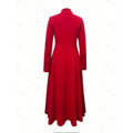 Women's spring/autumn fashionable elegant solid color stand collar slim fit long sleeve dress - perfect for casual, business, office, and date outings