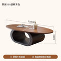 Medieval style creative coffee table oval casual small apartment living room tea table popular special-shaped cut out log tea table