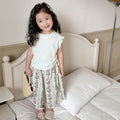 Girls' tank top set - new  korean style, chic, lightweight, breathable, casual two-piece outfit