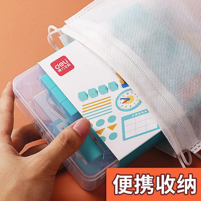 Deli Children's Learning Tools Box Mathematics Teaching Tools Digital Enlightenment Arithmetic Primary School First Grade Second Grade Set Wholesale