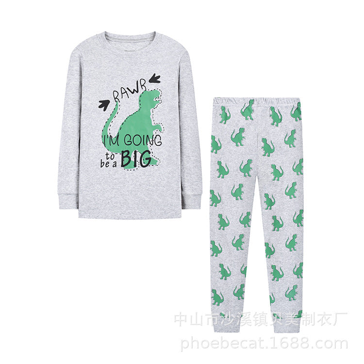 Category a children's pajamas suit round neck fall and winter style boys autumn clothes and long trousers for babies easiest for matchlong sleeves home clothes