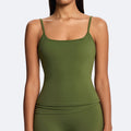 European and american cross-border eco-friendly double-layer barely-there yoga tank top - beautiful back fitness top - outdoor running sports vest