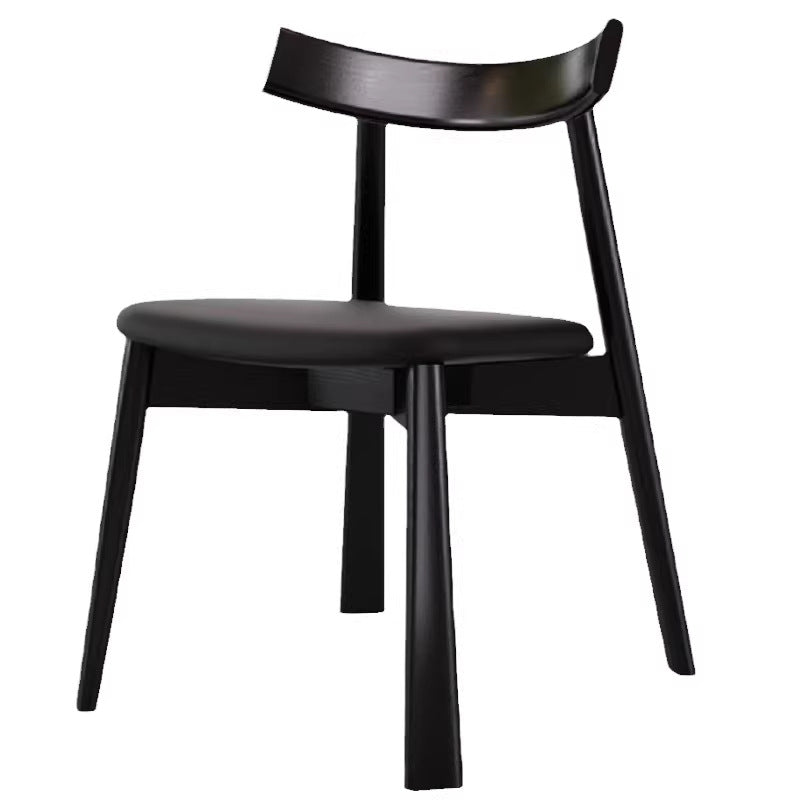 Scandinavian solid wood dining chair for home chinese ancient styleretro black chair ash wood dining table and chair italian normcore back chair