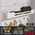 Gun gray towel rack, punch-free bathroom bathroom storage rack, wall-mounted towel rack, bathroom bedroom door storage