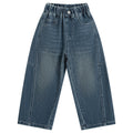 Boys' spring pants, autumn jeans, spring/autumn straight-leg trousers, new  styles for mid-to-large children: scimitar pants, wide-leg pants