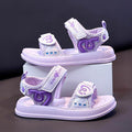 Girls' sandals - summer  new collection: stylish soft-soled beach sandals for kids, velcro closure, princess-style slides for toddlers