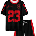Men's casual tracksuit set, featuring a "32" number print, a popular cross-border european and american style