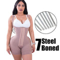 Open steel frame pressurized jumpsuit with buttons and non-slip weight 260 fashion shoulder straps adjustable body shaping garment to lift buttocks and beautify body