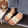 French-style women's summer sandals, 2026 new flat casual versatile flip-flops, perfect for vacation and pairing with skirts