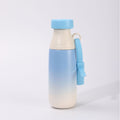 Dopamine-boosting creative portable insulated tumbler - stylish detachable lanyard, stainless steel water bottle with tea infuser, milk bottle