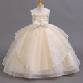 Ready-to-ship new sequin silver thread evening gown tutu wedding dress princess dress girls' performance dress kids' dress