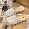 2026 new hollow-out mule sandals for women - summer french style, unique, beautiful, versatile, breathable, perfect for vacation and beach