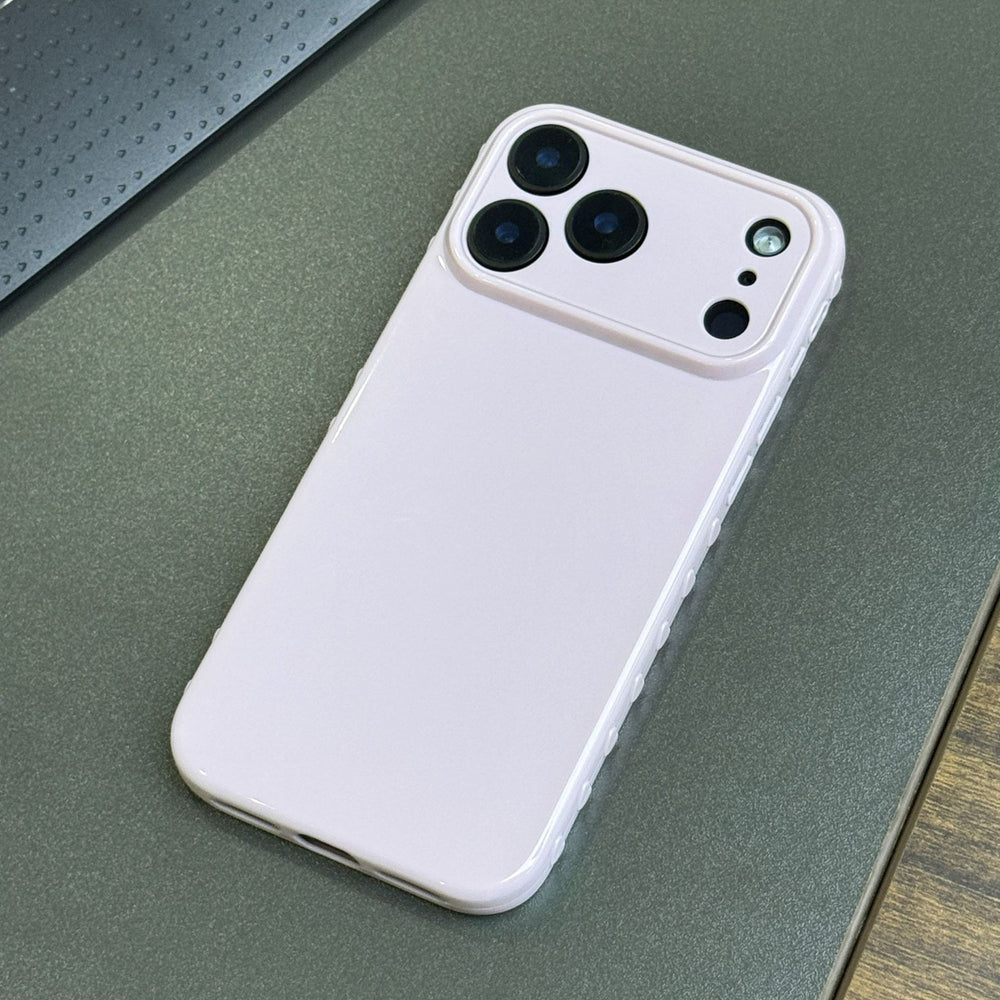 Suitable for iphone17 pure color bubble heart shell mobile phone case apple 16prom side heart shaped tpu mobile phone case