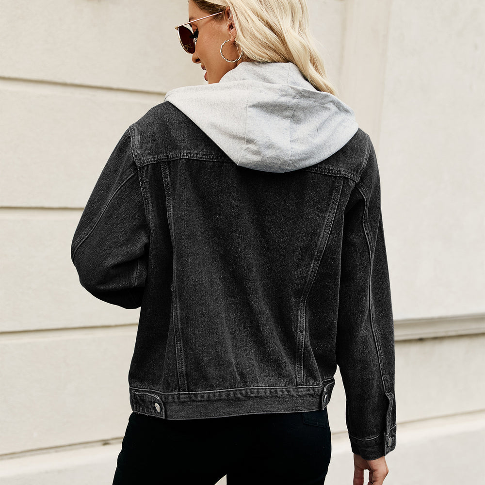Fashionexport cross-border women's clothing  new arrival silm washed short denim jacket outweartops trendy