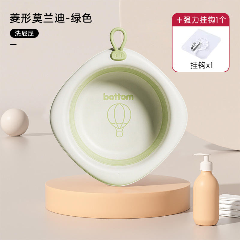 Baby washbasin - collapsible basin for newborns and infants - portable washbasin for baby and toddler - foldable baby and maternity supplies