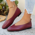 plus sizeflats women's casualretro style spring summer new arrivalpure colorplus sizedoudou small leather shoes wholesale