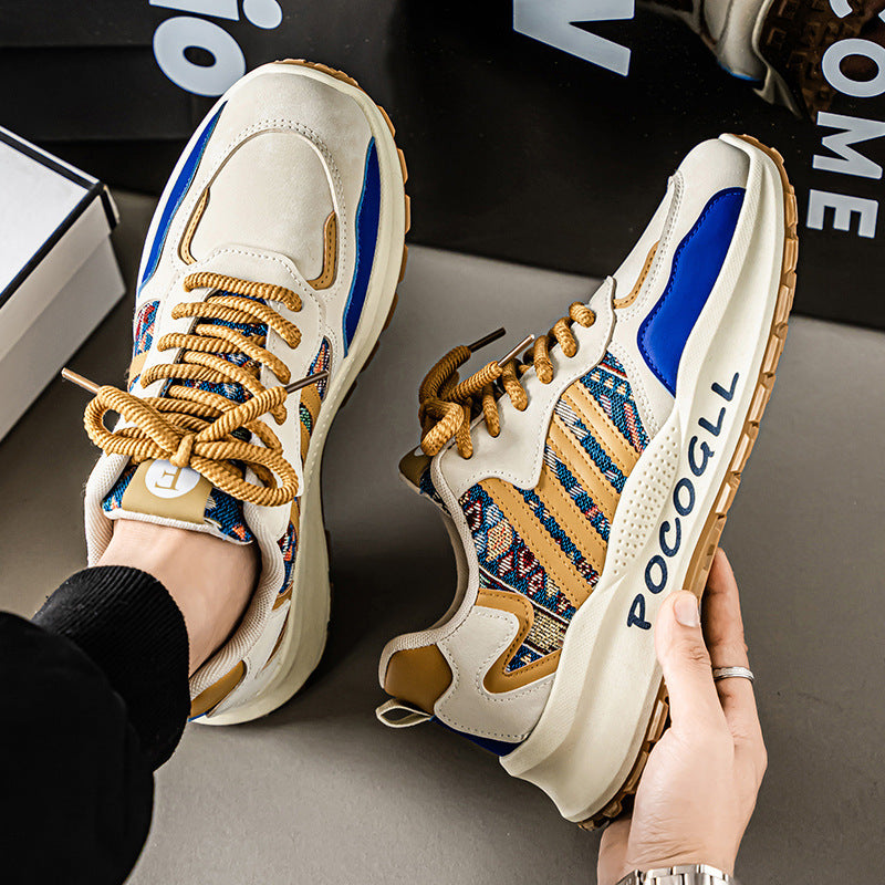 Men's winter 2025 new arrivals: versatile running & casual breathable sneakers - youth soft sole, anti-slip, dad shoes, trendy footwear
