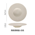 Nordic creative mars crater pasta ceramic plate - restaurant & hotel pasta, dessert, and soup plate - wholesale ceramic