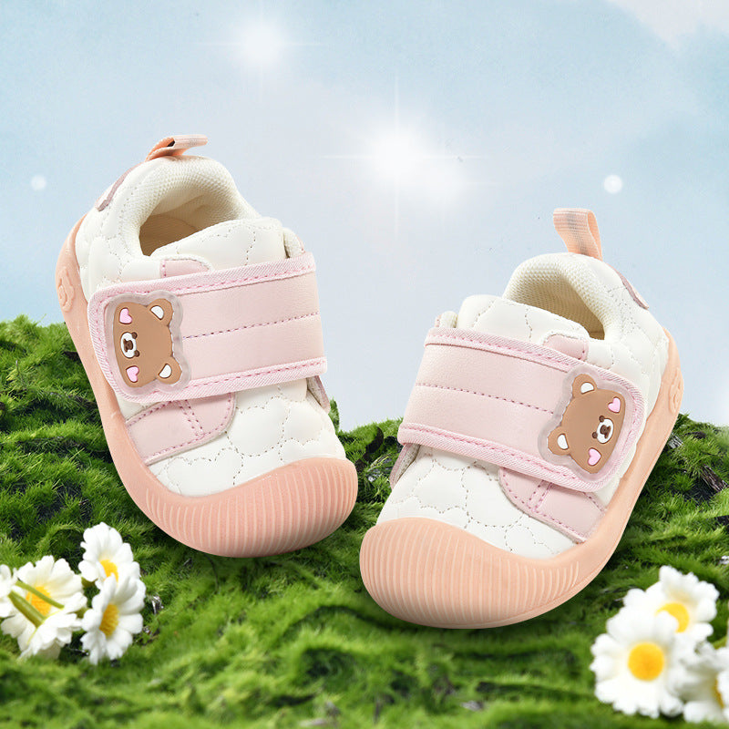 Baby first walker shoes - spring/autumn collection - sizes 0-1 to 1-2 years - soft sole, breathable infant & toddler shoes for boys & girls