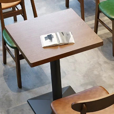 Customized coffee Chinese and Western restaurant booth sofa Japanese and Korean restaurant Thai hot pot restaurant solid wood table and chair combination