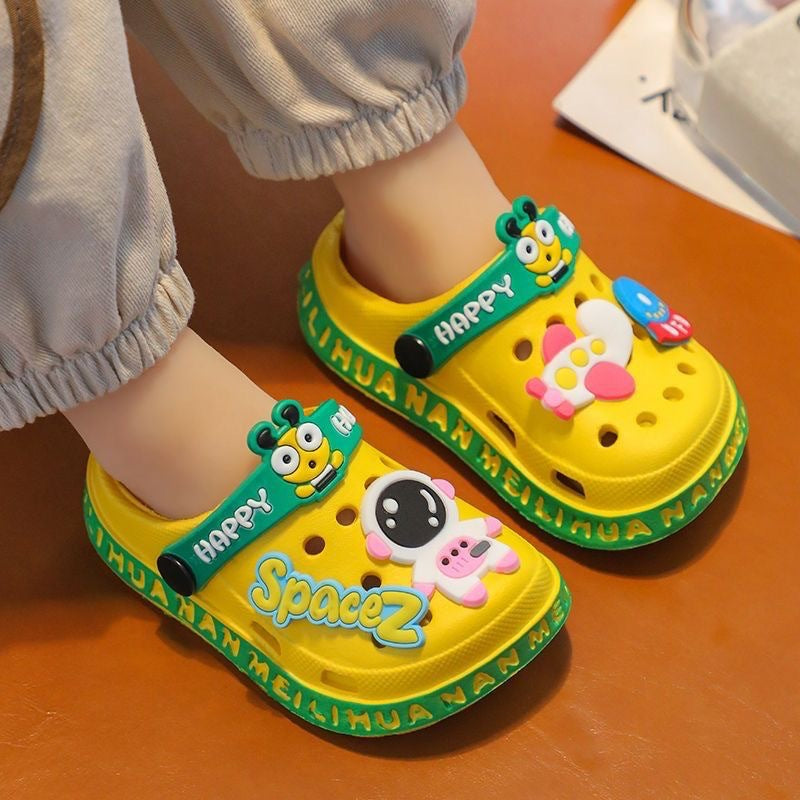 Eva kids' clogs - summer girls' indoor anti-slip cartoon boys' mid-to-large children's baby slippers & beach sandals